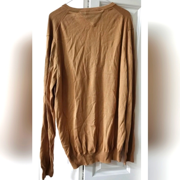 Tommy Hilfiger Sweater Dark Beige Men Size XL - Picture 3 of 5